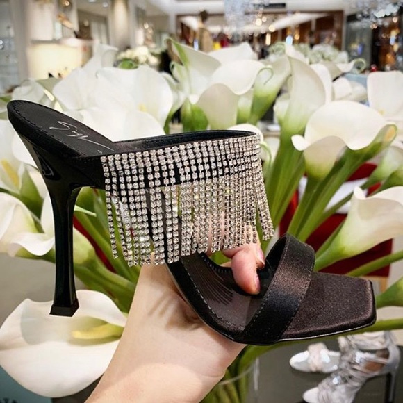 giuseppe zanotti NIB Swarovski crystal fringe heel - Picture 10 of 16